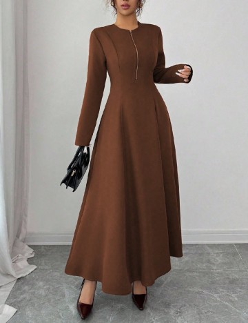 Rochie lunga SHEIN, maro