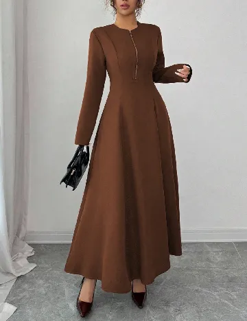 Rochie lunga SHEIN, maro