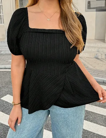 Bluza SHEIN CURVE, negru