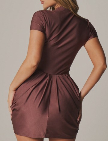 Rochie scurta Missguided, maro