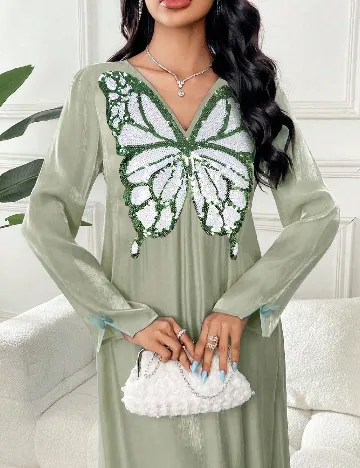 Rochie lunga SHEIN, verde
