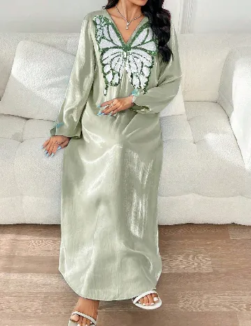 Rochie lunga SHEIN, verde