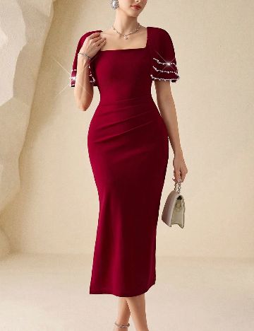 Rochie medie SHEIN, rosu