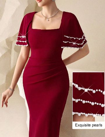 Rochie medie SHEIN, rosu