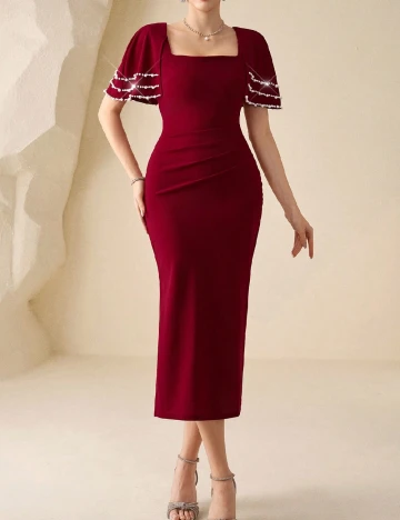 Rochie medie SHEIN, rosu