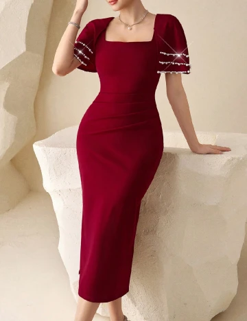 Rochie medie SHEIN, rosu