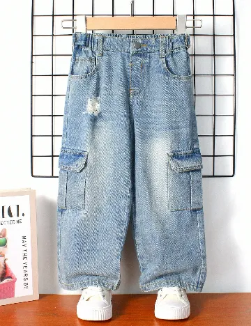 Blugi Shein Kids, albastru