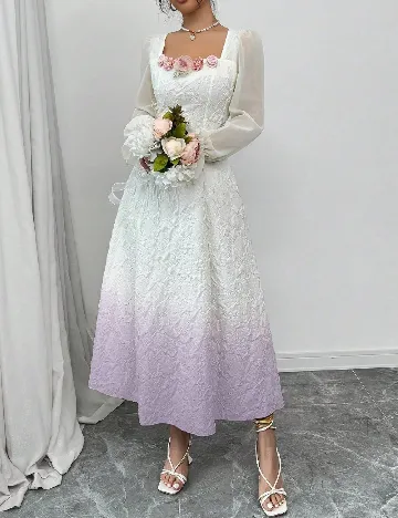 Rochie lunga SHEIN, crem