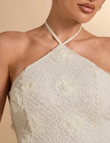 Rochie scurta SHEIN, ecru
