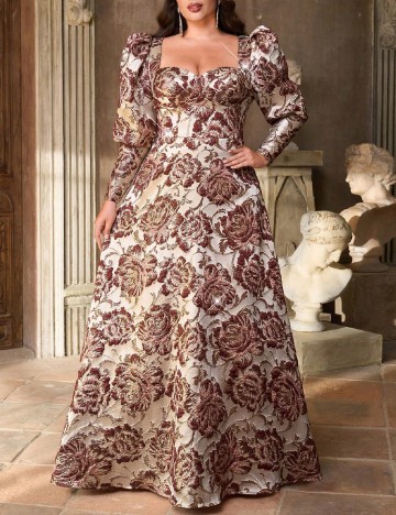 Rochie lunga SHEIN CURVE, floral