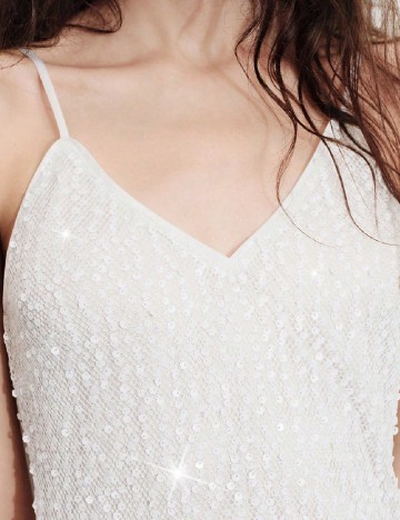 Rochie medie SHEIN, alb