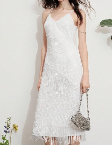 Rochie medie SHEIN, alb