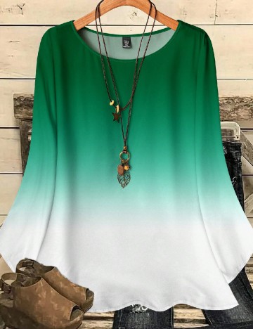 Bluza SHEIN CURVE, verde