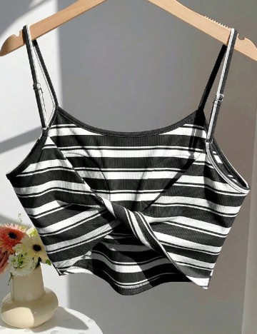 Top SHEIN, alb/negru