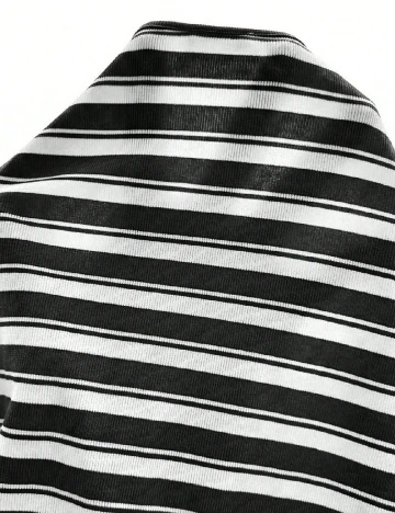 Top SHEIN, alb/negru
