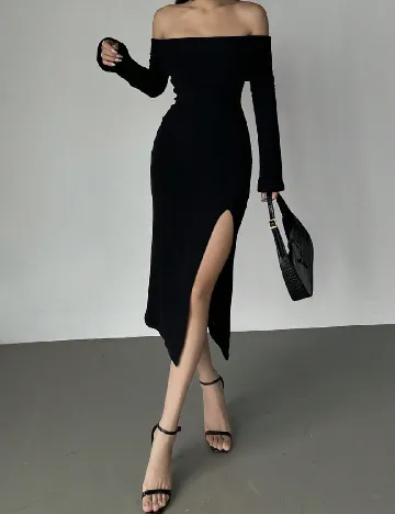 Rochie medie Dazy, negru