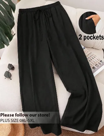 Pantaloni SHEIN CURVE, negru