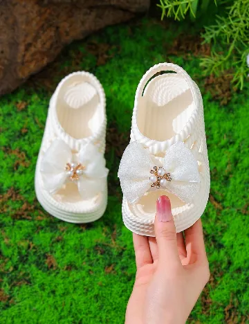 Sandale Shein Kids, crem