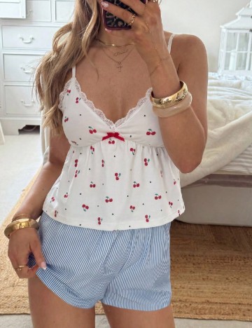Top SHEIN, alb