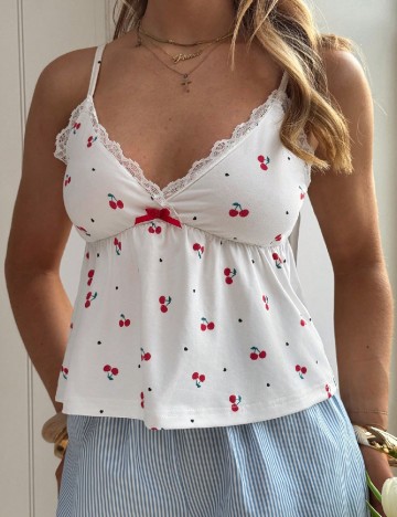 Top SHEIN, alb