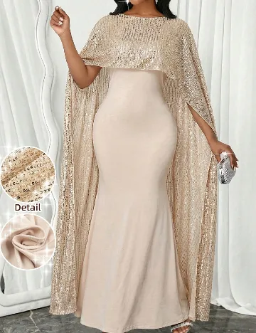 Rochie lunga SHEIN, crem