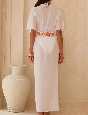 Rochie de plaja SHEIN, alb