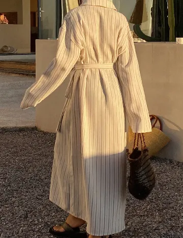 Rochie lunga Dazy, ecru