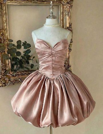 Rochie scurta SHEIN, piersica