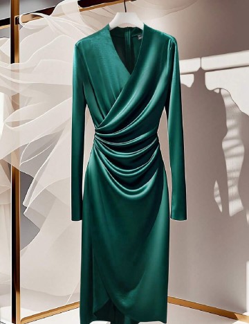 Rochie medie SHEIN, verde