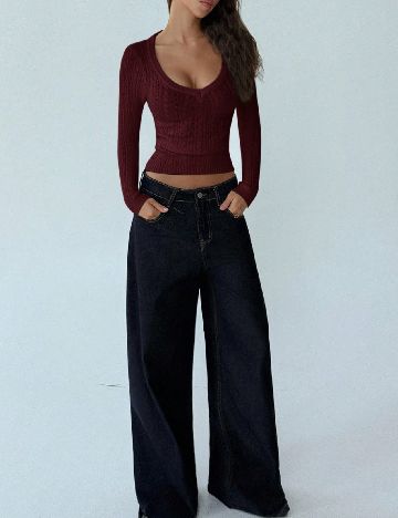 Bluza SHEIN, grena