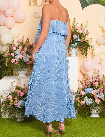 Rochie lunga SHEIN Maternity, bleu