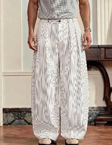 Pantaloni SHEIN, alb