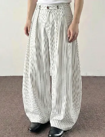 Pantaloni SHEIN, alb