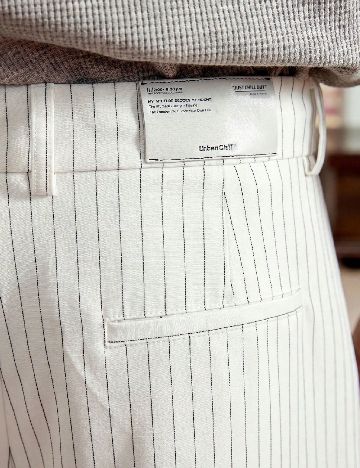 Pantaloni SHEIN, alb