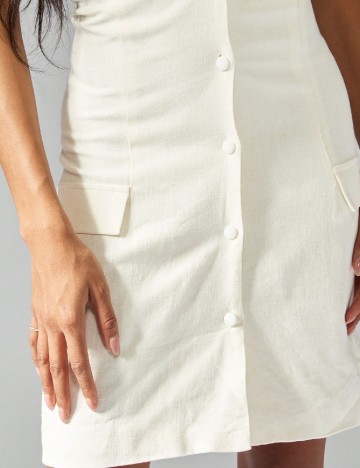 Rochie scurta Missguided, alb