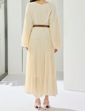 Rochie lunga SHEIN, crem