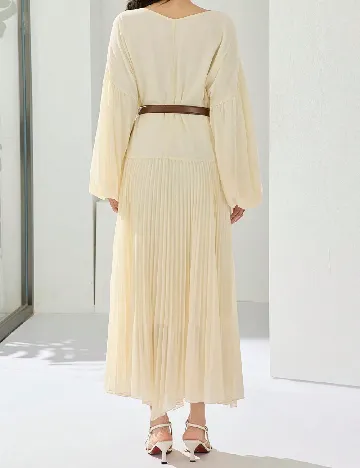 Rochie lunga SHEIN, crem
