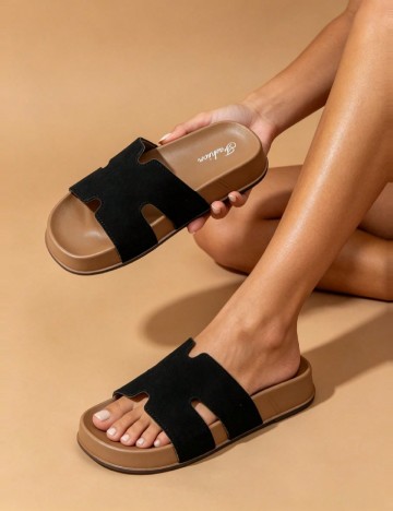 Slapi SHEIN, negru