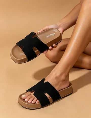 Slapi SHEIN, negru