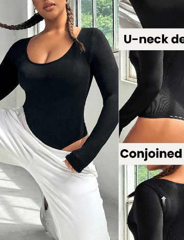 Body modelator SHEIN CURVE, negru