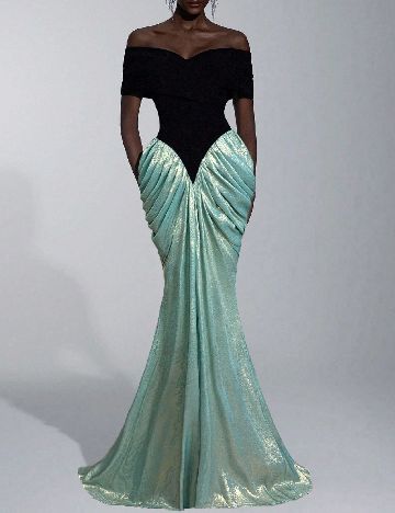Rochie lunga Toleen, albastru