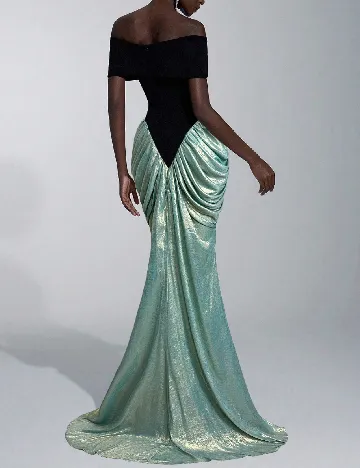 Rochie lunga Toleen, albastru