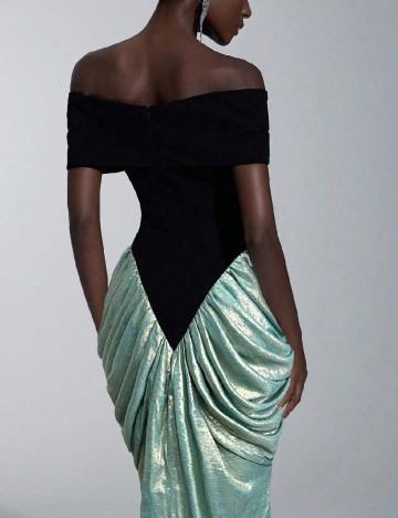Rochie lunga Toleen, albastru