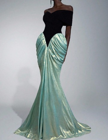 Rochie lunga Toleen, albastru