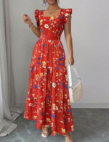 Rochie lunga SHEIN, rosu