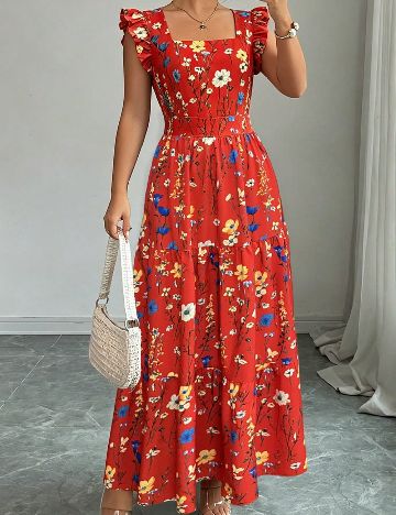 Rochie lunga SHEIN, rosu