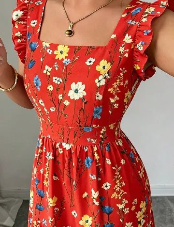 Rochie lunga SHEIN, rosu