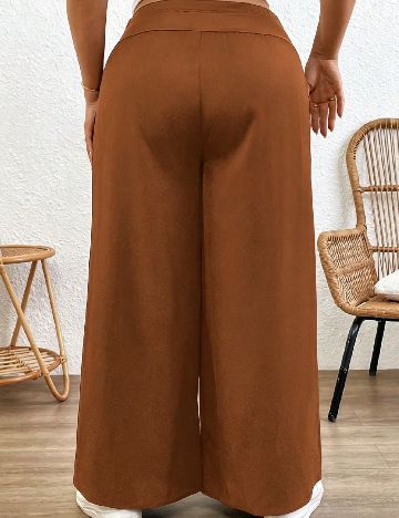 Pantaloni SHEIN Maternity Plus, maro
