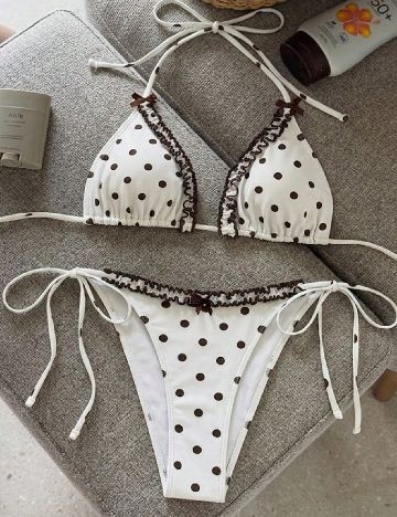 Costum de baie SHEIN, alb