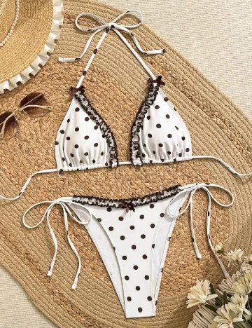Costum de baie SHEIN, alb